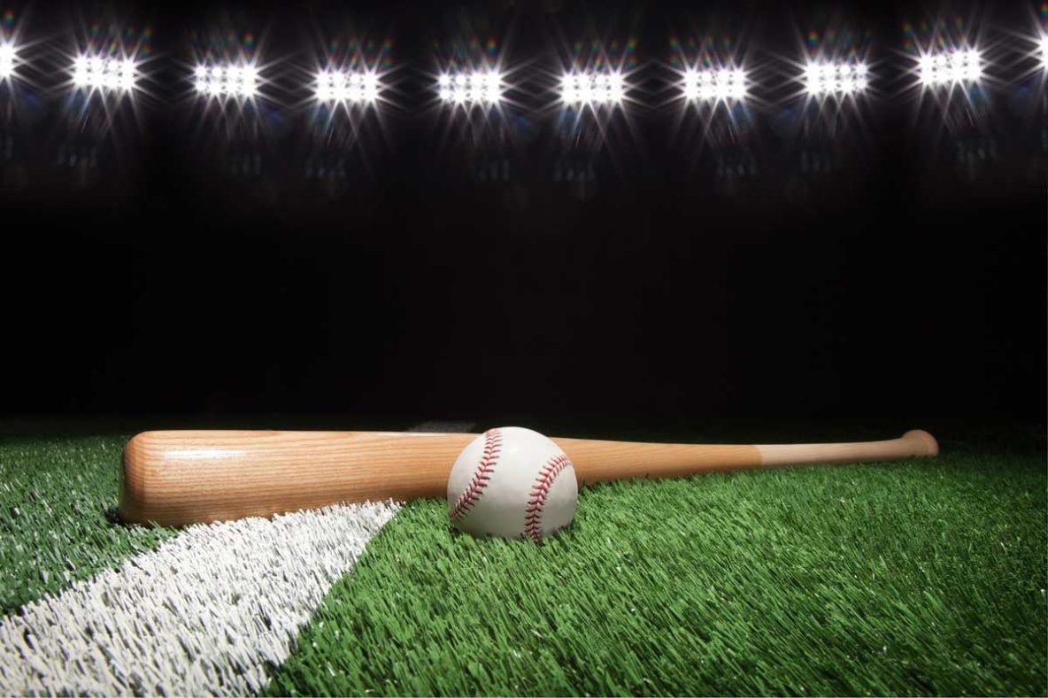 baseball bat in stadium