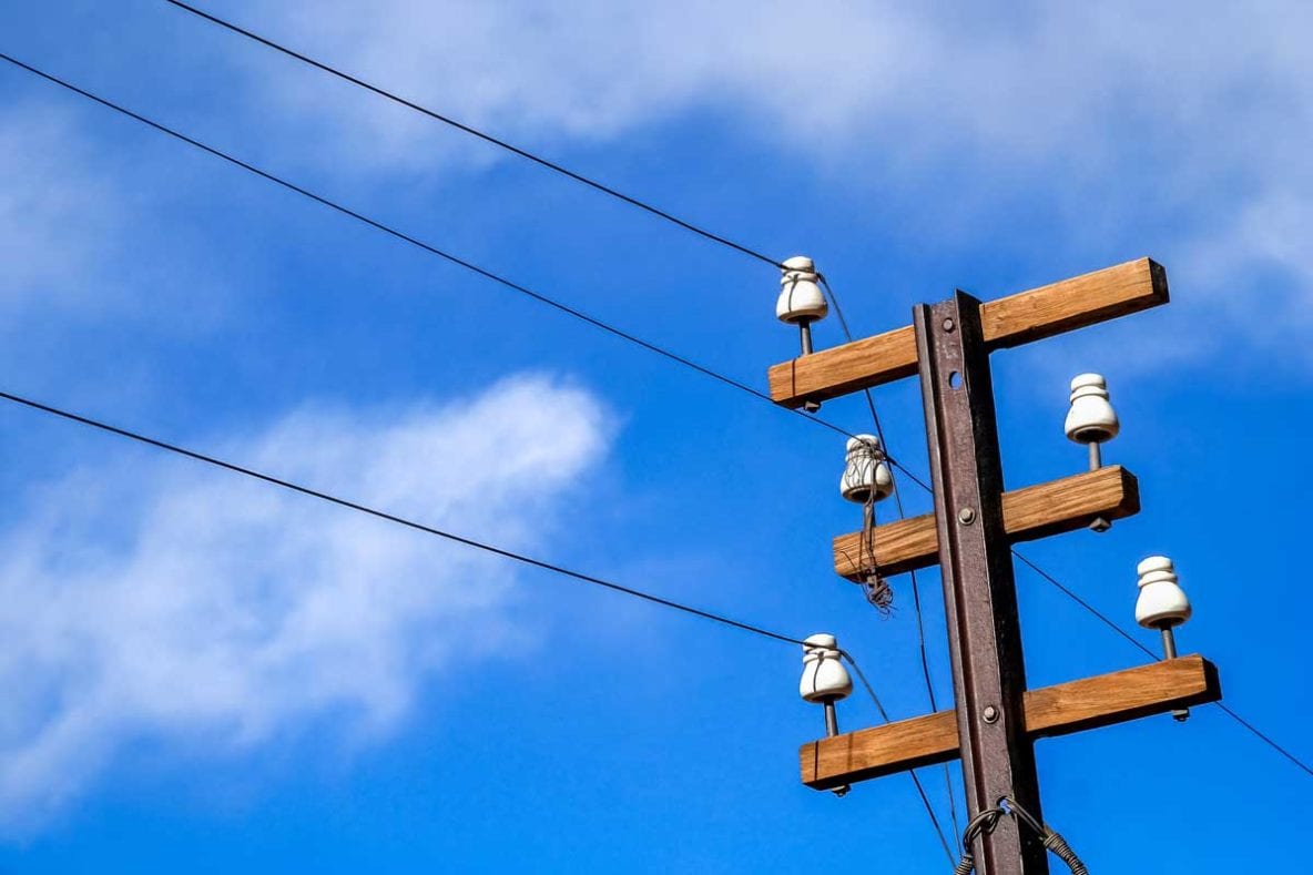 Wooden Electric Pole